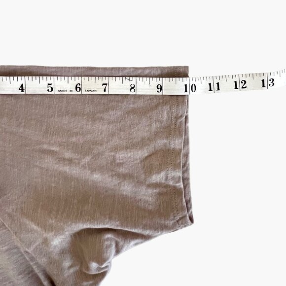 Lane Bryant Top Tee Blouse Sequined Design Taupe Color Size 18/20 Banded Bottom - Picture 11 of 12